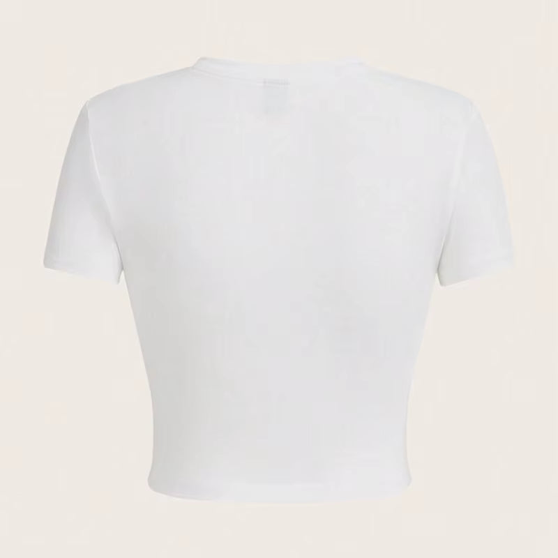 I Love Me Graphic T Shirts Baby Tees Y2K Tops T-Shirt Woman T-Shirts Women'S Cropped Crop Top Women Grunge Clothes Y2K Kitty Emo